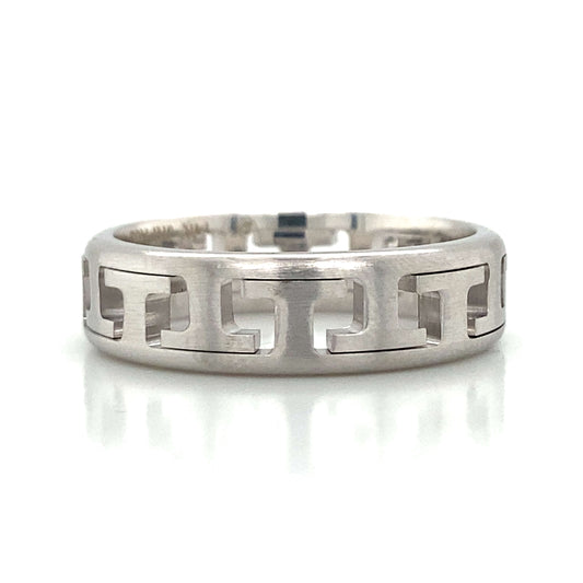 14k White Gold Movable Band