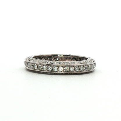 Diamond Eternity Band in 18k White Gold