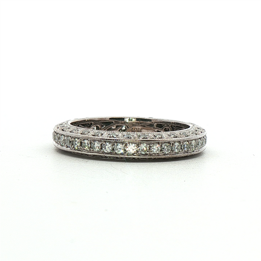 Diamond Eternity Band in 18k White Gold