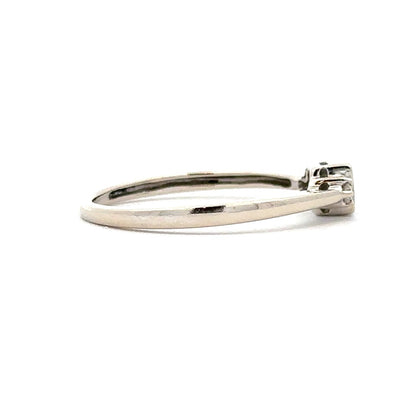 Columbian Emerald Ring in 10K White Gold