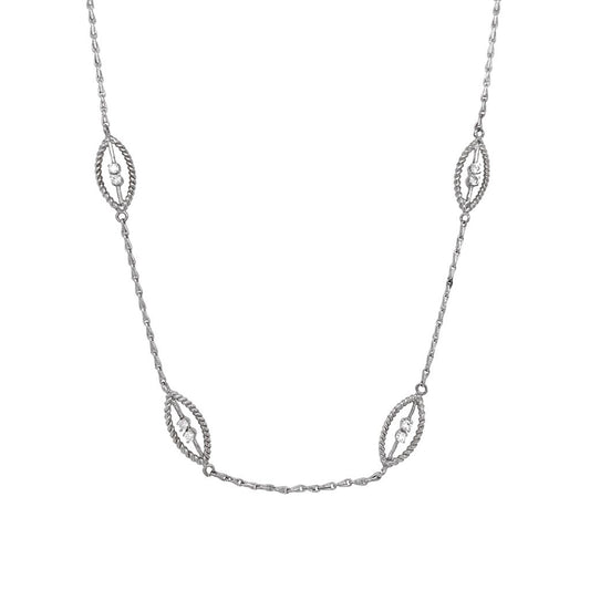 Open Link Necklace in Silver