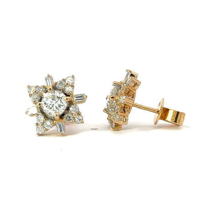 STAR DIAMOND STUD EARRINGS (2.02 ct. tw.) in 18K Yellow Gold