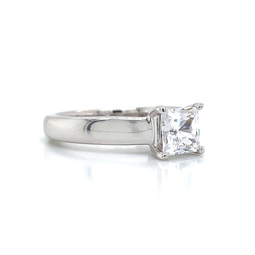 Ritani Solitaire Engagement Ring in 14K White Gold