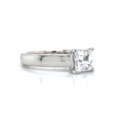 Ritani Solitaire Engagement Ring in 14K White Gold