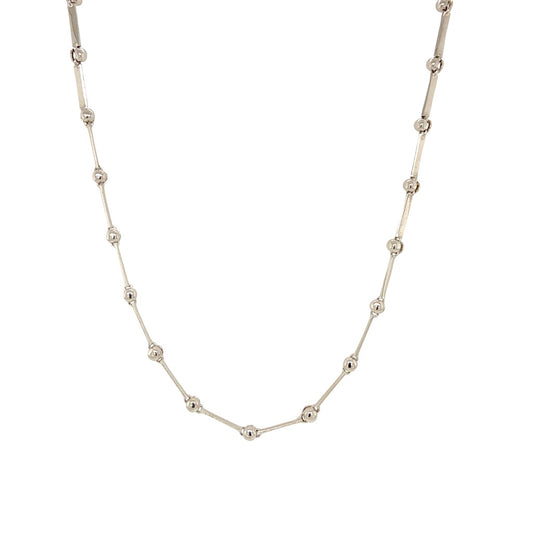 BEAD SET CHAIN IN 18K GOLD