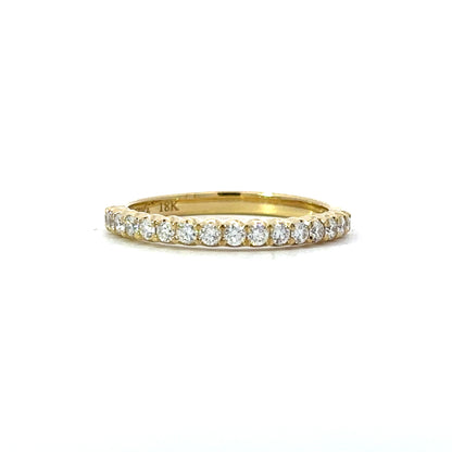 Diamond Wedding Band in 18k Yellow Gold