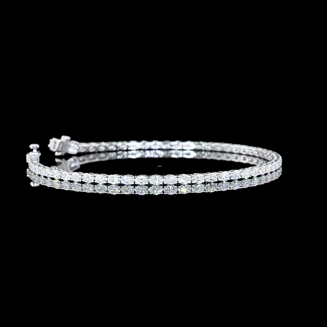 Bracelet OV 14K White Gold BC1277