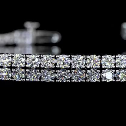Tennis Bracelet Round 14K White Gold BC3767