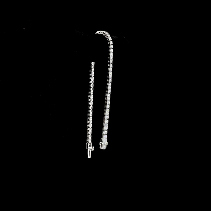 Tennis Bracelet Round 14K White Gold BC3767