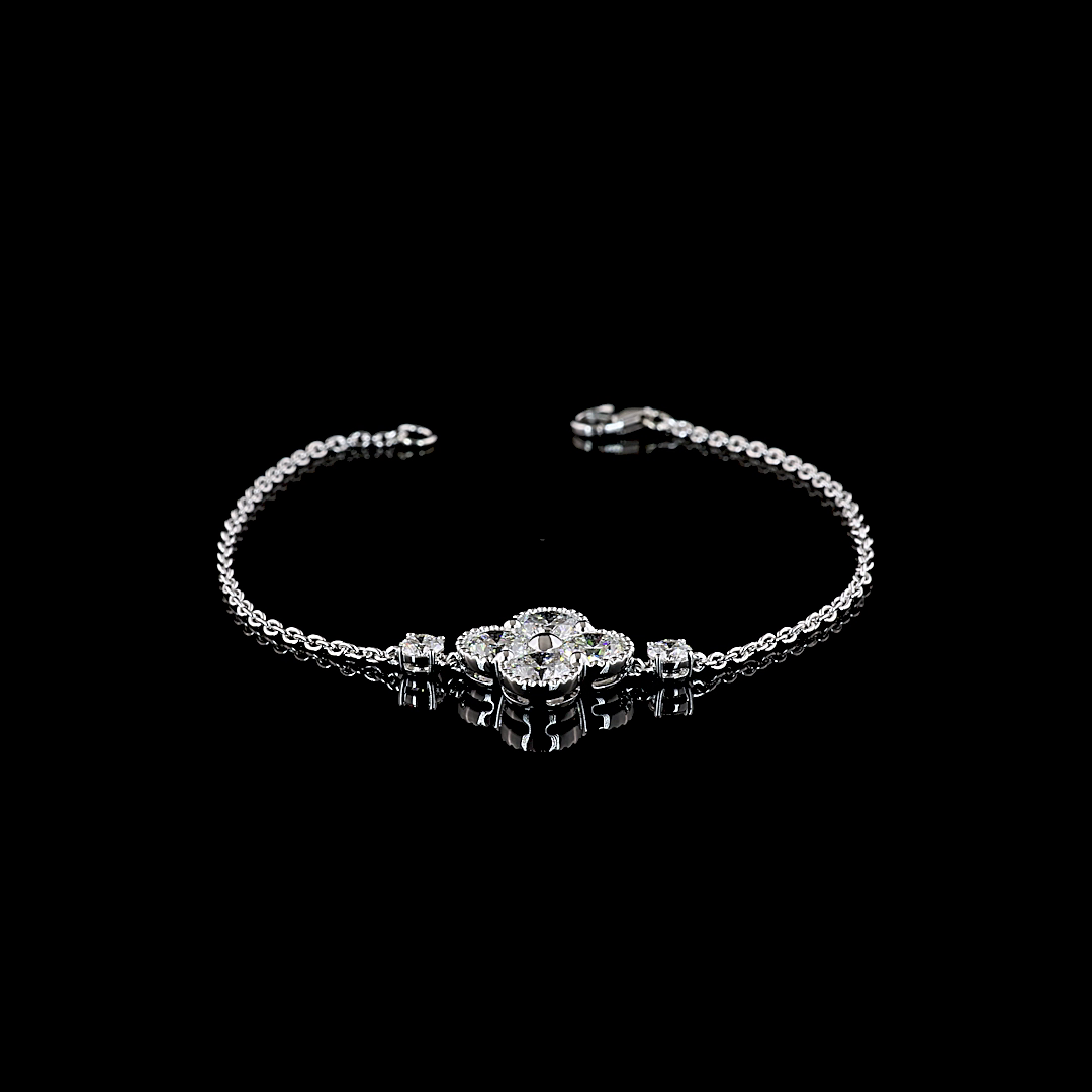 Special Bracelet Round 14K White Gold BC3920