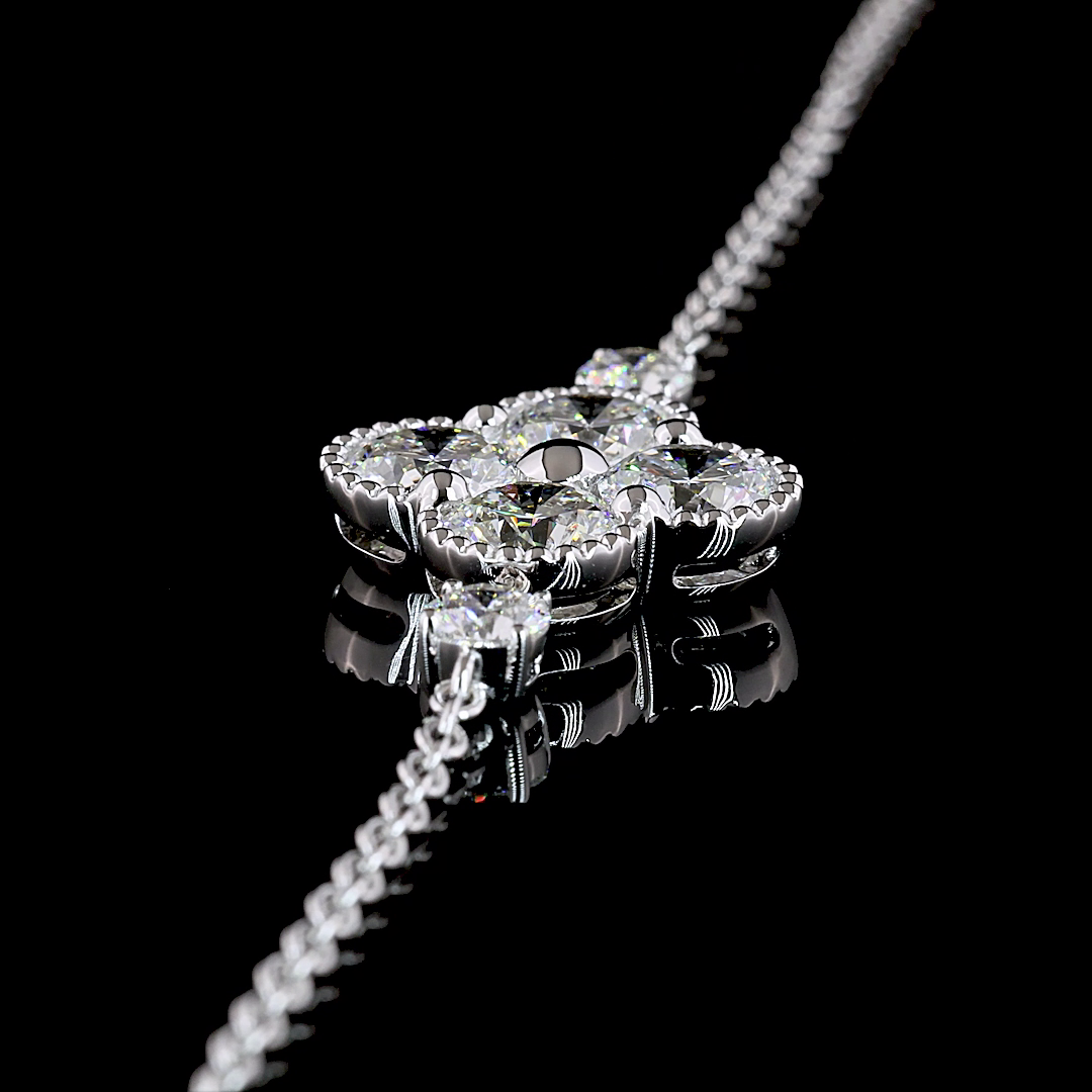 Special Bracelet Round 14K White Gold BC3920