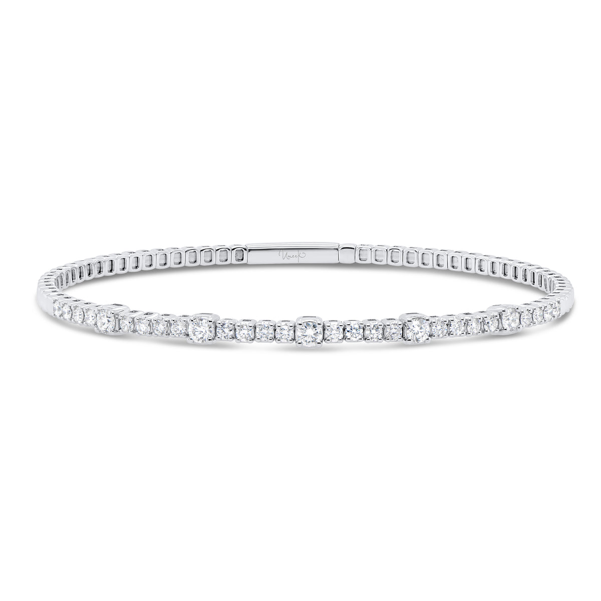 Uneek Bangle 18K White Gold BG1087