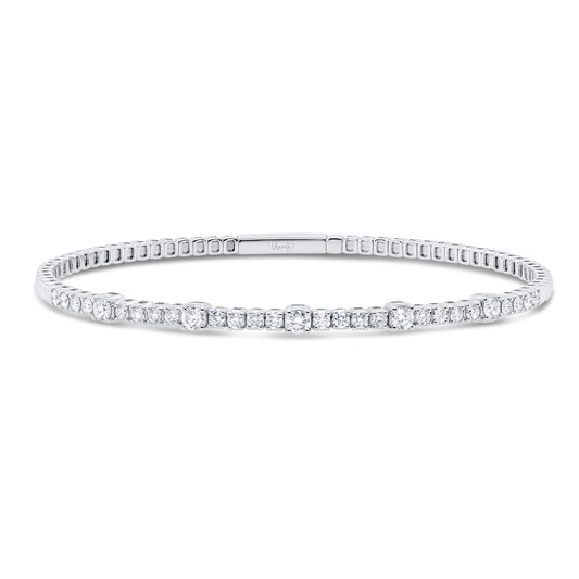 Uneek Bangle 18K White Gold BG1087