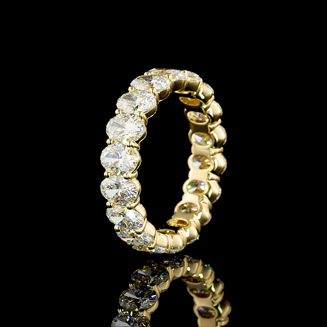 Eternity Band Oval 14K Yellow Gold EB1360