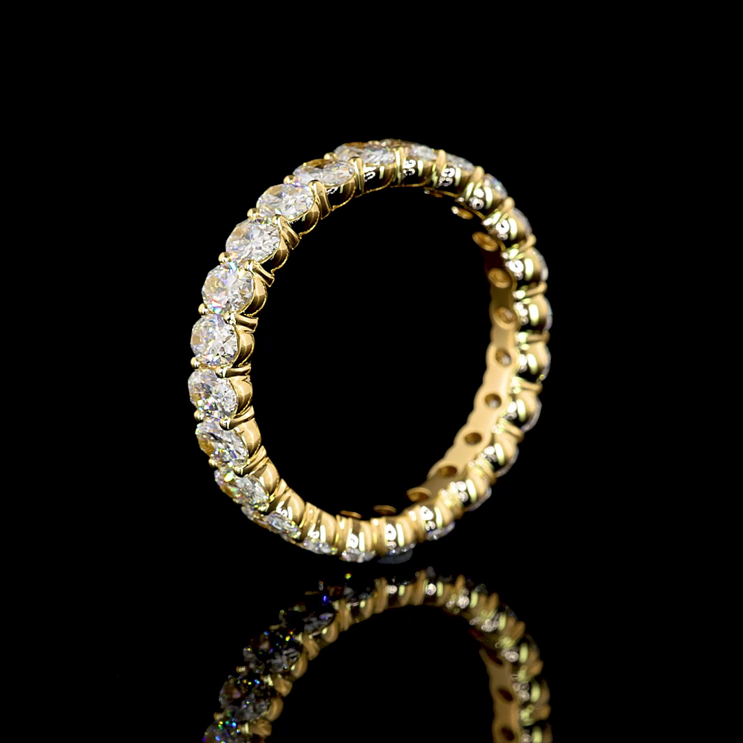 Eternity Band Oval 18K Yellow Gold EB1994