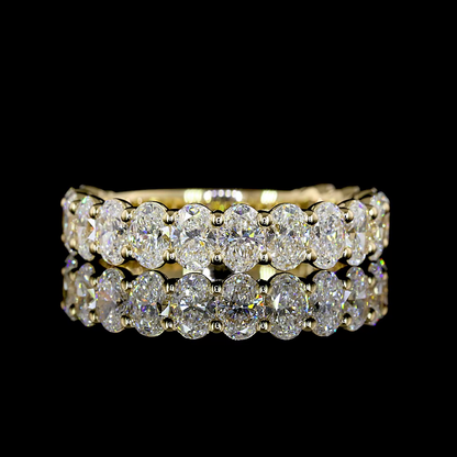3/4 Band Eternity Band Oval 14K Yellow Gold EB3382
