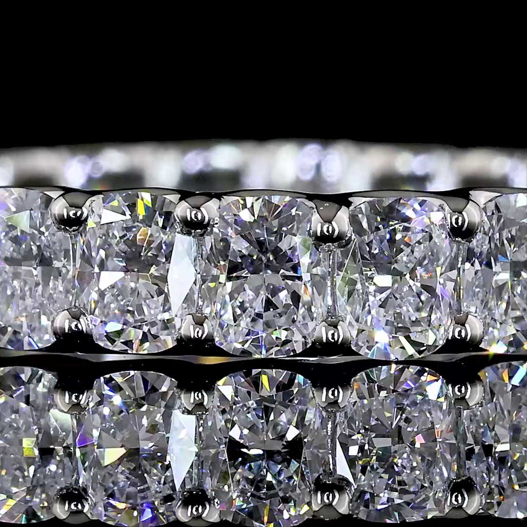 Eternity Band Cushion Brilliant Platinum EB4018