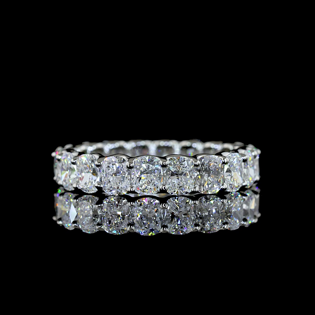 Eternity Band Cushion Brilliant Platinum EB4055
