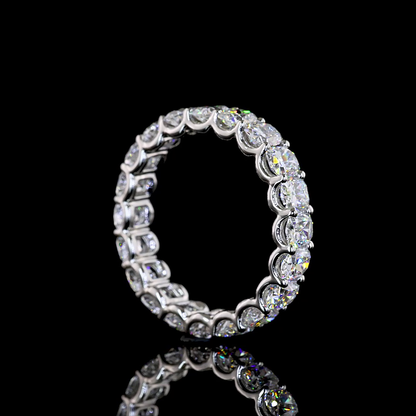 Eternity Band Cushion Brilliant Platinum EB4055