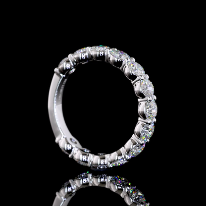 3/4 Band Eternity Band Round 14K White Gold EB4518