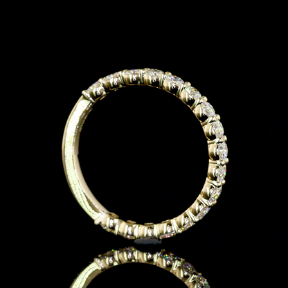 3/4 Band Eternity Band Round 14K Yellow Gold EB4519