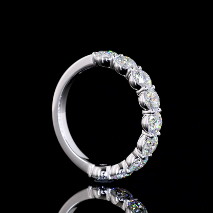 3/4 Band Eternity Band Round 14K White Gold EB4605