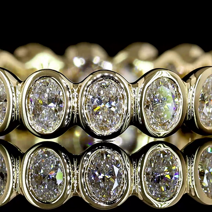 Eternity Band Oval 14K Yellow Gold EB4607