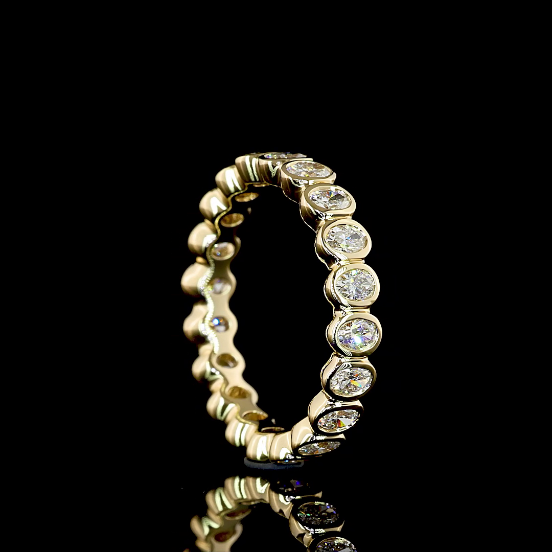 Eternity Band Oval 14K Yellow Gold EB4607
