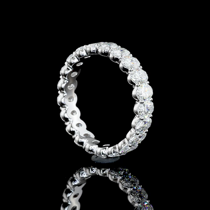 Eternity Band Oval 14K White Gold EB789
