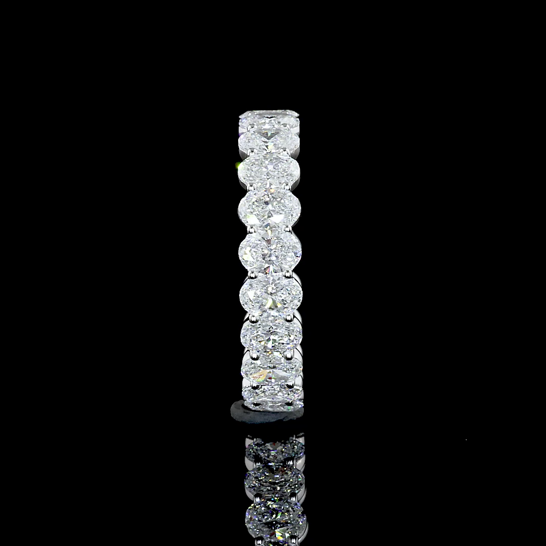 Eternity Band Oval 14K White Gold EB789