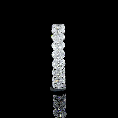 Eternity Band Oval 14K White Gold EB789