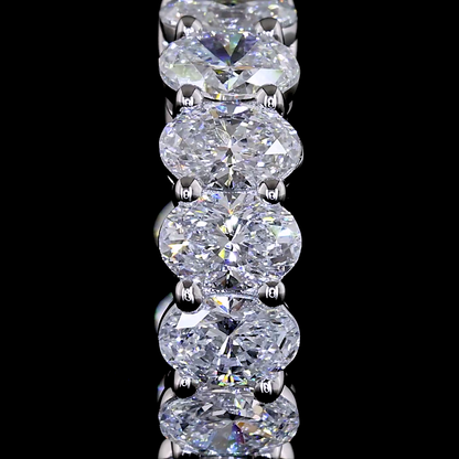 Huggies Earring Oval 14K White Gold ER11926