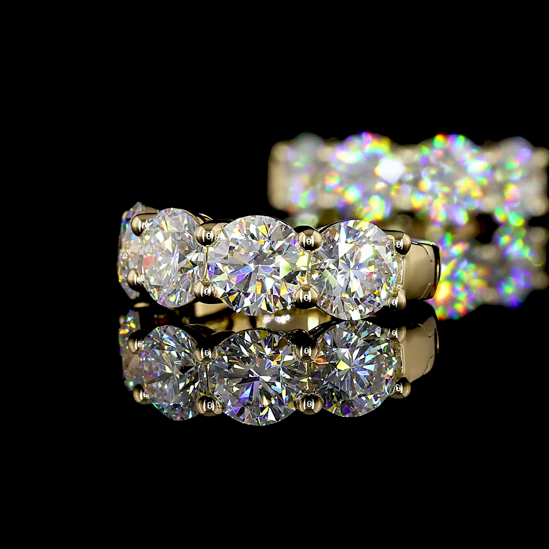 Huggies Earring Round 14K Yellow Gold ER11965