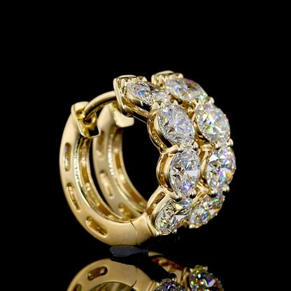 Huggies Earring Round 14K Yellow Gold ER12388