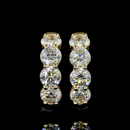 Huggies Earring Round 14K Yellow Gold ER12388