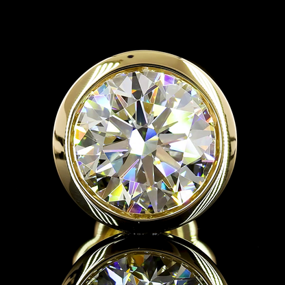 Studs Earring Round 14K Yellow Gold ER1995
