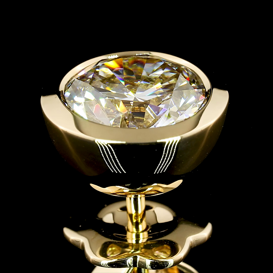 Studs Earring Round 14K Yellow Gold ER1995