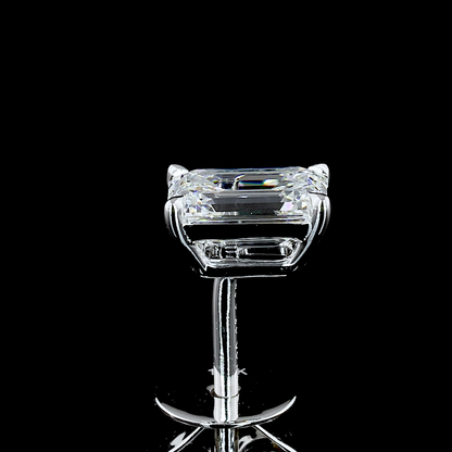 Studs Earring Emerald 14K White Gold ER2236