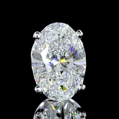 Studs Earring Oval 14K White Gold ER2275