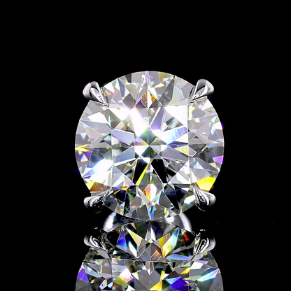 Studs Earring Round 14K White Gold ER4657