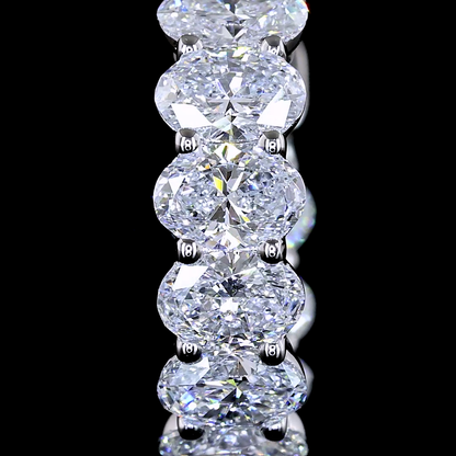 Huggies Earring Oval 14K White Gold ER7778