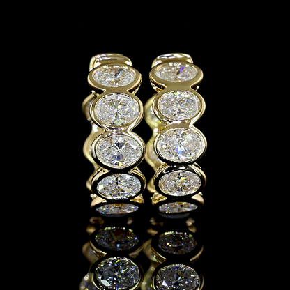 Huggies Earring Oval 14K Yellow Gold ER7848