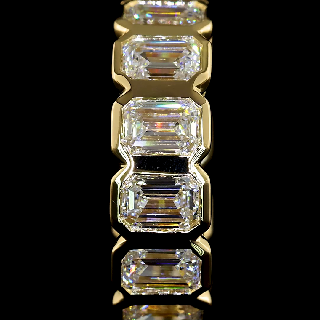 Huggies Earring Emerald 14K Yellow Gold ER7917