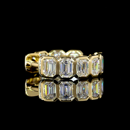 Huggies Earring Emerald 14K Yellow Gold ER7917