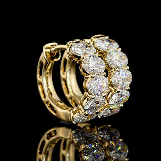 Huggies Earring Oval 14K Yellow Gold ER8024