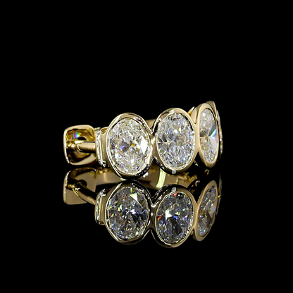 Huggies Earring Oval 14K Yellow Gold ER8148