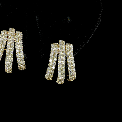 Special Earring Round 14K Yellow Gold ER8766