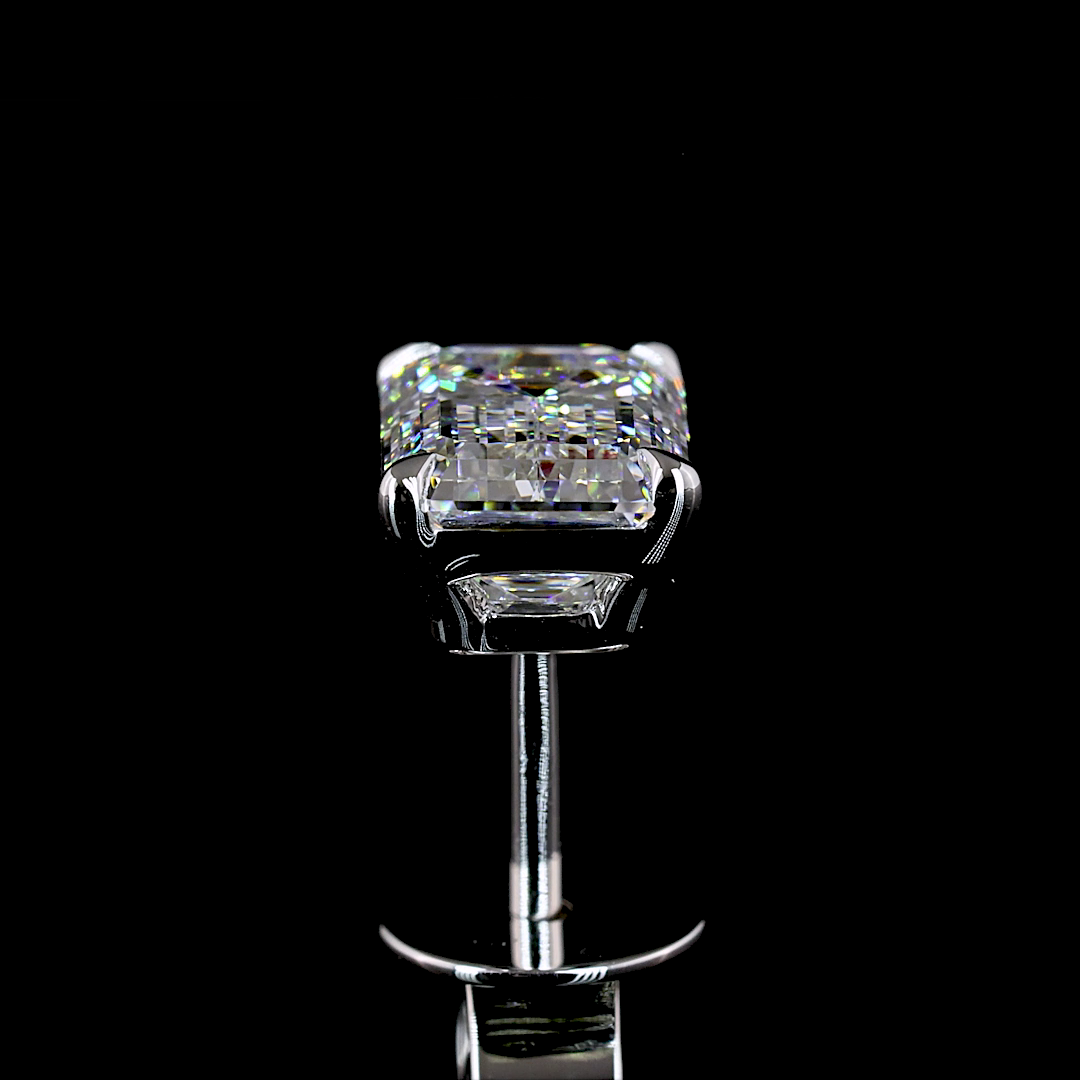 Martini Earring Emerald 14K White Gold ER9107