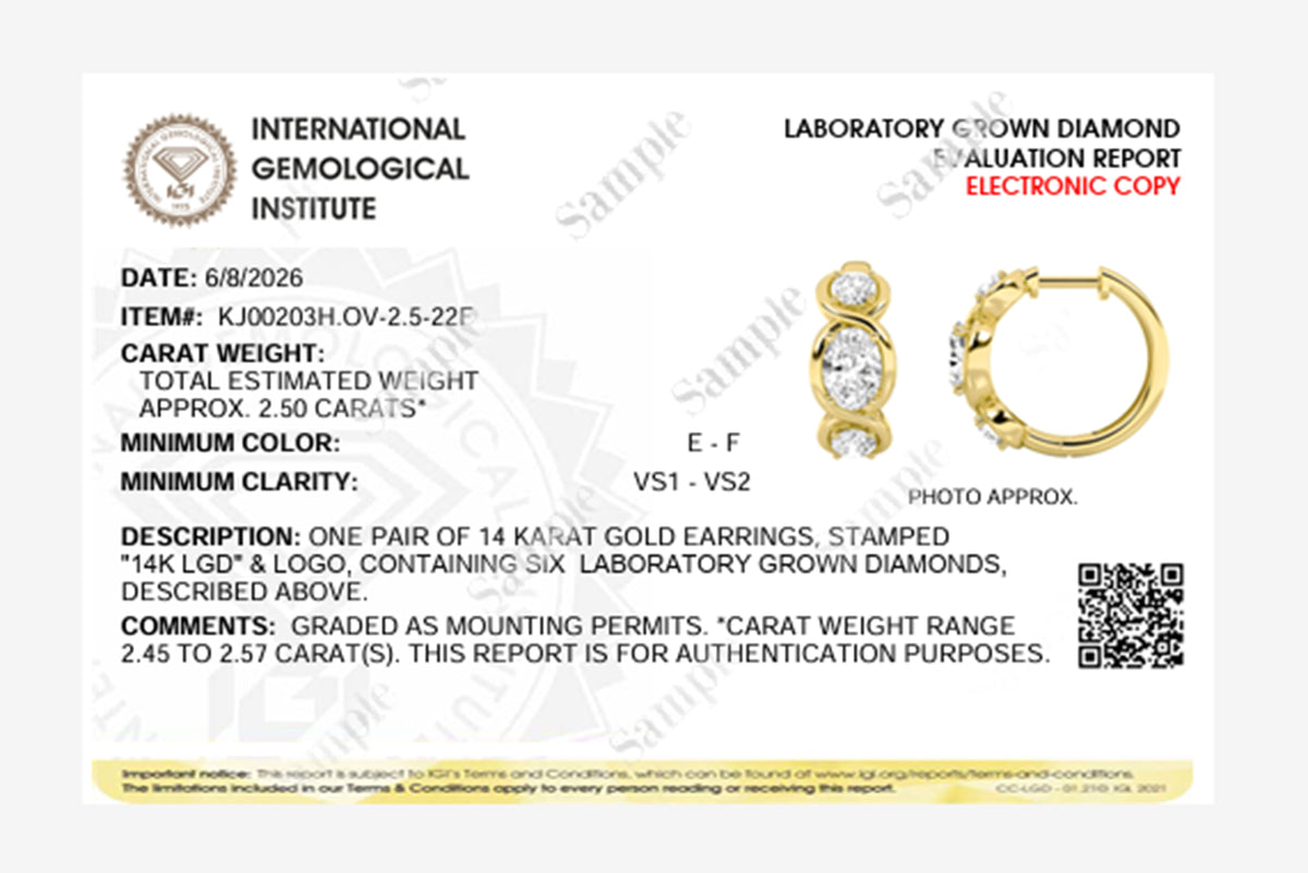 2.5CTW Oval Lab-Grown Diamond Bezel Hoop|Huggies Three Stone Huggie Earrings 6 Stones