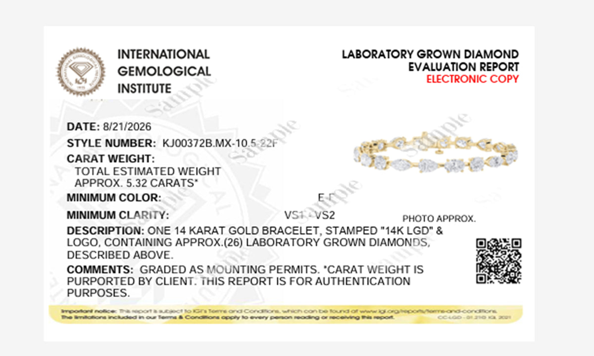 10.5CTW Mix Lab-Grown Diamond Prong North South Bracelet 26 Stones